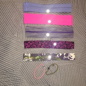 7 pierces of Lululemon headband/ hair accessories